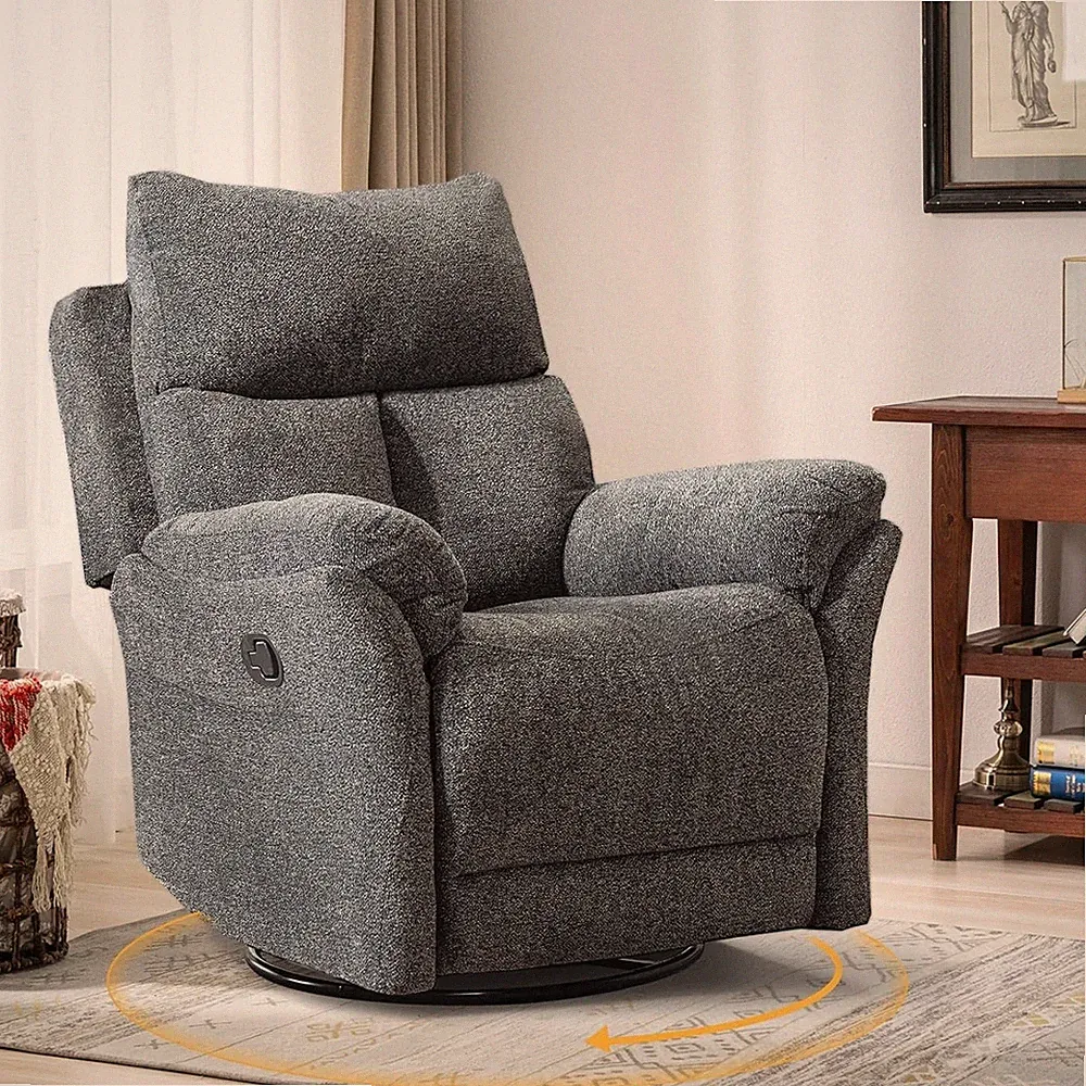 EBELLO Swivel Rocker Recliner Chair Nursery Manual Glider Rocking Recliner Chair