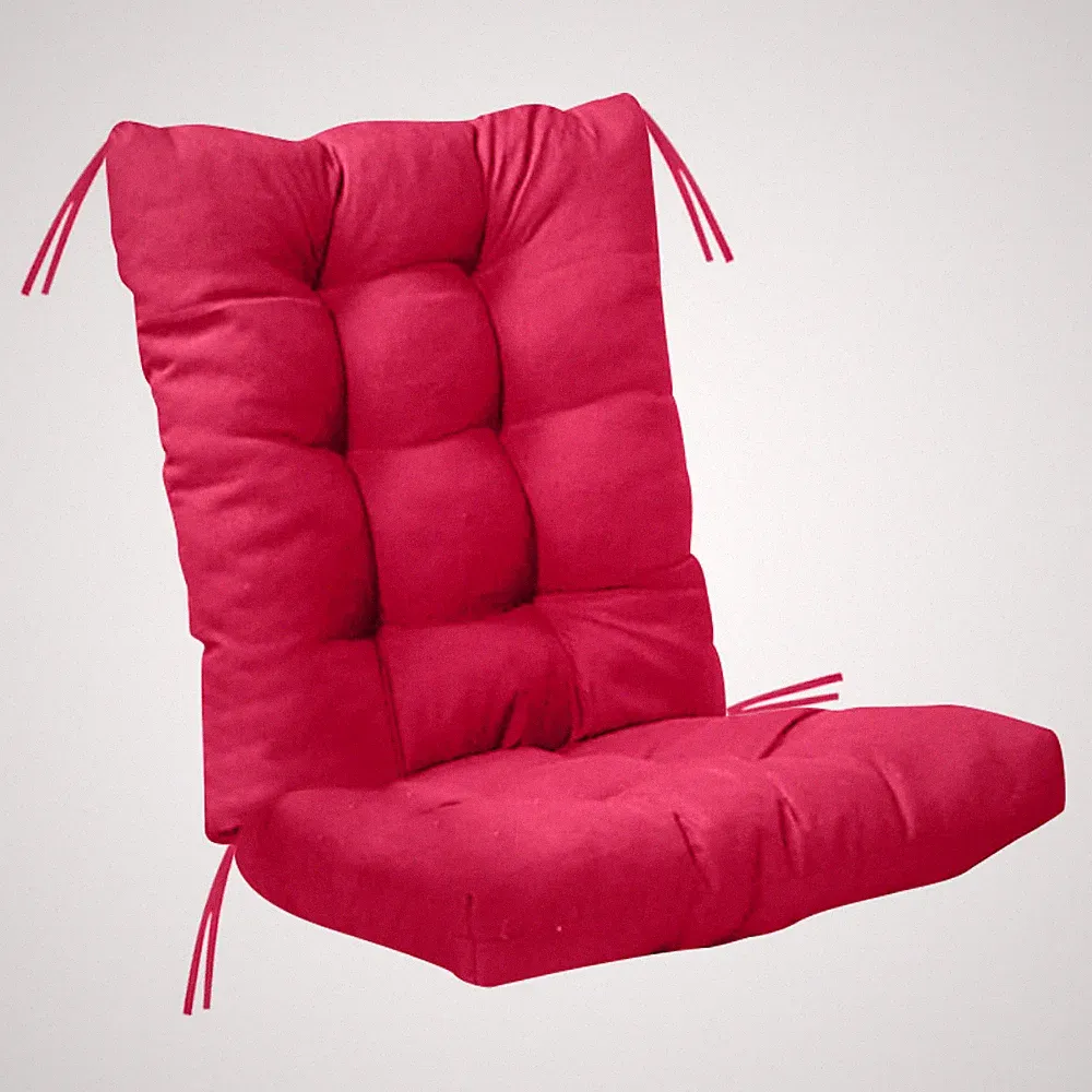 2Pcs Rocking Chair Cushion Set Waterproof Recliner Seat Mat Non Slip with Ties